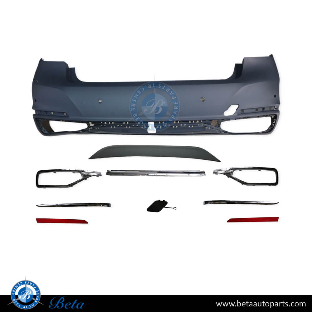 Rear Bumper with PDC with Park Assist Luxury for BMW 7 Series G11/G12 LCI 2020-2022 models, Part Number 51129466568 Rear Bumper with PDC with Park Assist Luxury for BMW 7 Series G11/G12 LCI 2020-2022 models, Part Number 51129466568